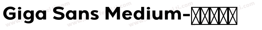 Giga Sans Medium字体转换